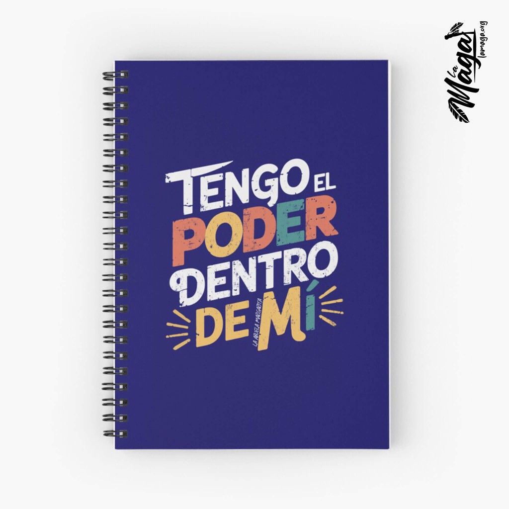 Libreta con frase Tengo el poder dentro de mi